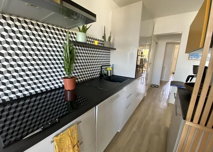 Apartmán T3 Avec Terrasse, Parking Et Wifi A - Fr-1-374-163 *