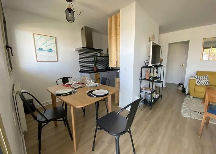 Apartmán T3 Avec Terrasse, Parking Et Wifi A - Fr-1-374-163 *
